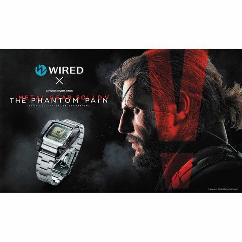 9/3発売☆腕時計 WIRED × METAL GEAR SOLID V:THE PHANTOM PAIN メタル 