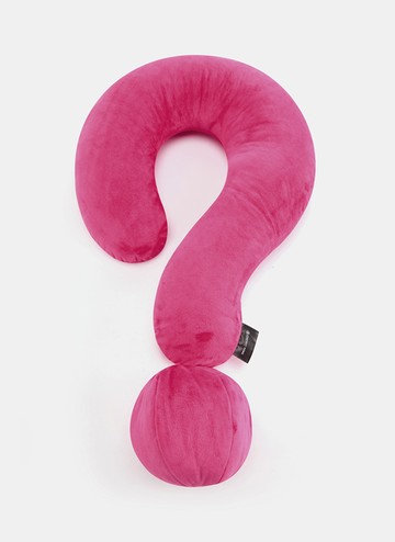 問號？頸枕抱枕居家擺件