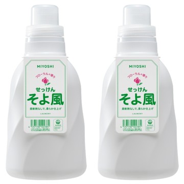 MIYOSHI 本體 微風花香 玉之肌 無添加洗衣精  1.1L  2瓶
