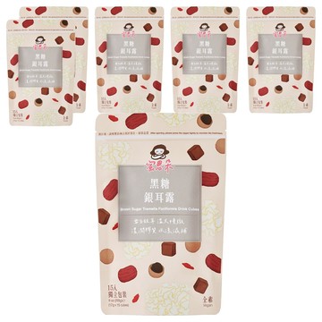 Medolly 蜜思朵 黑糖銀耳露 雪白銀耳 溫火慢熬 桂圓紅棗與嫣紅枸杞交織 輕盈不膩的細緻香甜  17g  15包  6袋