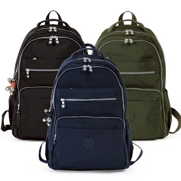 iBrand 雙層防潑水多口袋筆電雙肩後背包-大(多色任選)