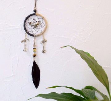 捕夢網掛飾 - 黃虎眼石