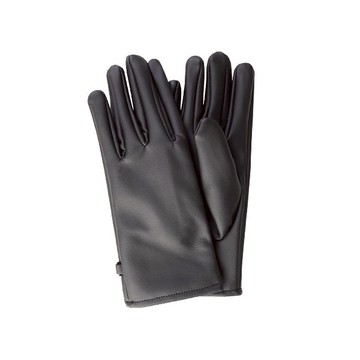 iTOUCH十指觸控皮手套 - 寬口 / M / 黑