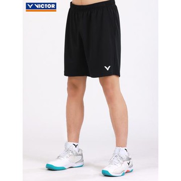 正品victor勝利羽毛球運動短褲男女 訓練系列針織運動短褲R-30201