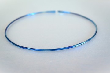 鈦金屬頸圈・藍色鈦頸圈・375mm