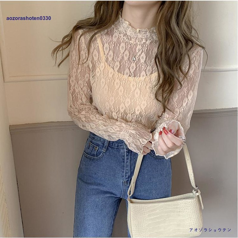株）ルック レッセパッセ LAISSE PASSE 春 夏 総 レース ハイネック ブラウス 38 fyc1288-01.jpg