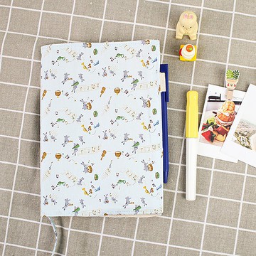 Chuyu B6/32K 花布可調式書衣/書皮/筆記手帳書套/本子保護套-01