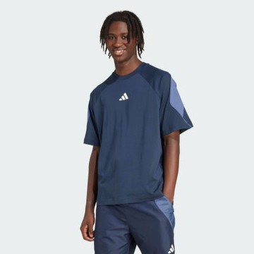 Adidas 愛迪達 M Stadium Tee JZ6492 男 T恤 運動上衣 休閒短袖 深藍 白 亞版