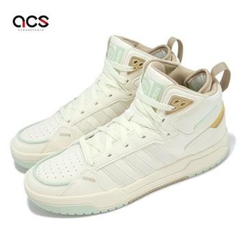 adidas 休閒鞋 100DB Mid 男鞋 米白 綠 棕 皮革 中筒 復古 愛迪達 HQ4556