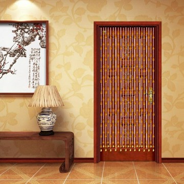 玄關珠簾門簾水晶轉運隔斷簾子對臥室衛生間客廳風水珠簾葫蘆隔斷水晶簾風水 雙11全館免運