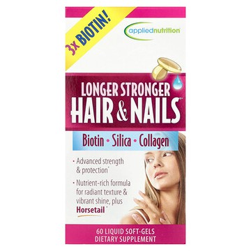 Applied Nutrition, Longer Stronger Hair & Nails，60粒液態膠囊