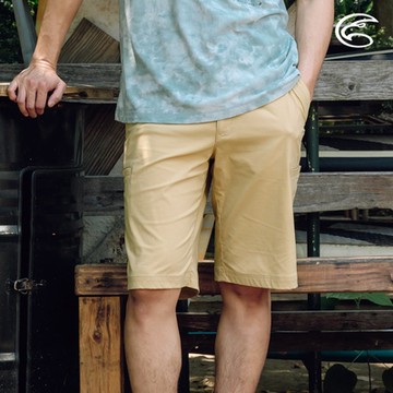 ADISI 男Supplex格紋速乾及膝短褲 AP2411046 黃卡其 (M-3XL)