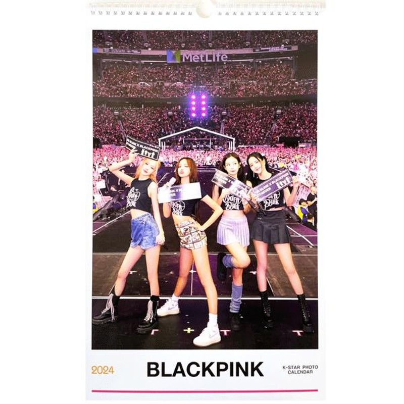 壁掛けカレンダー2024年度】BLACKPINK ブラックピンク 2024年度 壁掛け