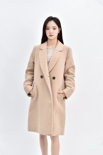 (S) heater 長袖長款棕色外套