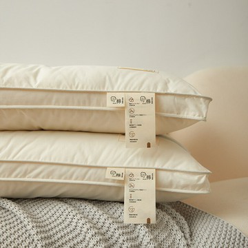 無印日式枕芯高回彈母嬰級A類生態酒店枕頭純棉柔軟中低枕芯整頭鑫弘-家具衛浴 可打統編