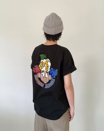 1516 x Mr. Puppet 印花 Tee 黑色