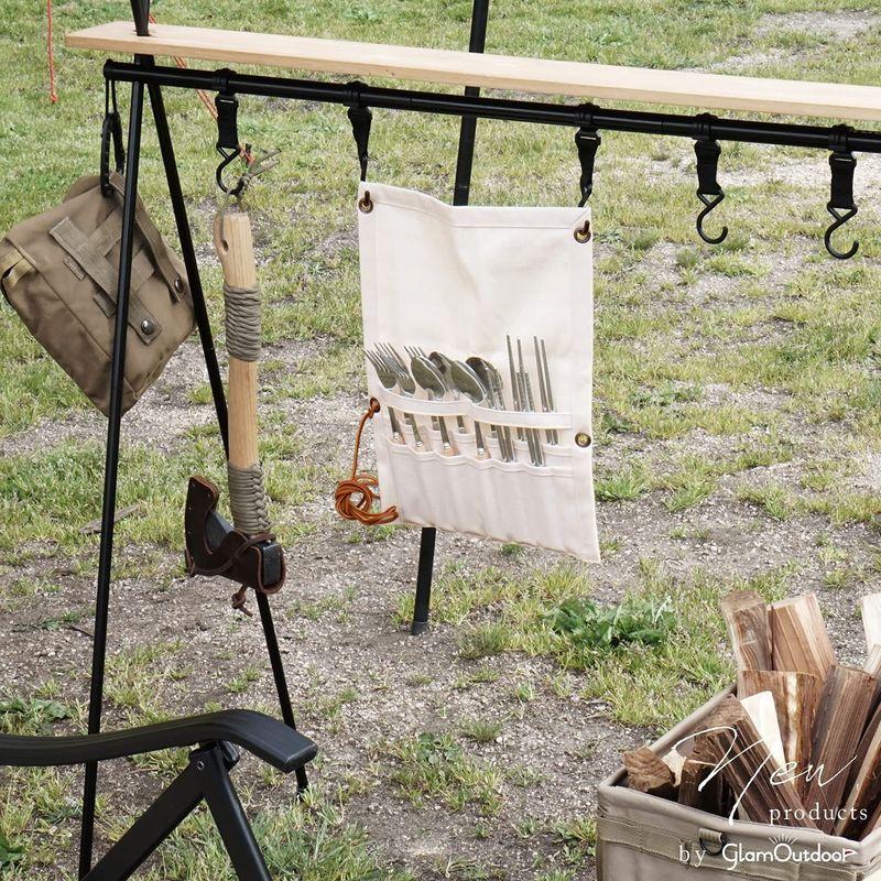 GramOutdoor キャンプ カトラリーセット キナリ 4人用 アウトドア 食器 スプーン フォーク 箸 カトラリーケース