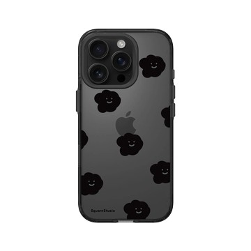 iPhone 16 Pro Clear (相機按鈕) 酷墨灰 - Square Studio 方坊 - 飄浮 Emo