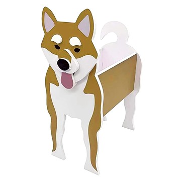 ROYALLIN 蘿林嚴選 寵物造型盆栽 柴犬  尺寸24*34cm  PVC材質  1個