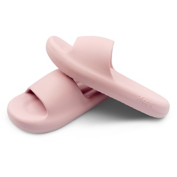 【iFoot】台灣製厚底麻糬拖鞋-粉紅 FA07