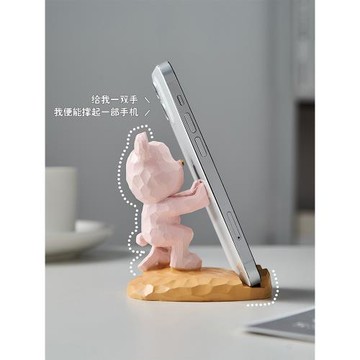 創意可愛手機架支架辦公室桌面擺件卡通家用懶人看電視平板支撐架