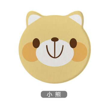 萌寵硅藻泥吸水速乾杯墊2入-小熊_廠商直送