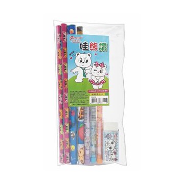 【尚禹】免削鉛筆5入+木頭鉛筆5入+橡擦組 12袋/包 PL-650