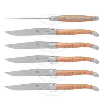 FORGE DE LAGUIOLE | 石楠根木握柄24件精裝木禮盒組 (亮/霧面)