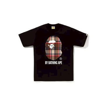 AirRoom 正品現貨 2025AW BAPE CHECK BY BATHING APE TEE 格紋 大頭 短T