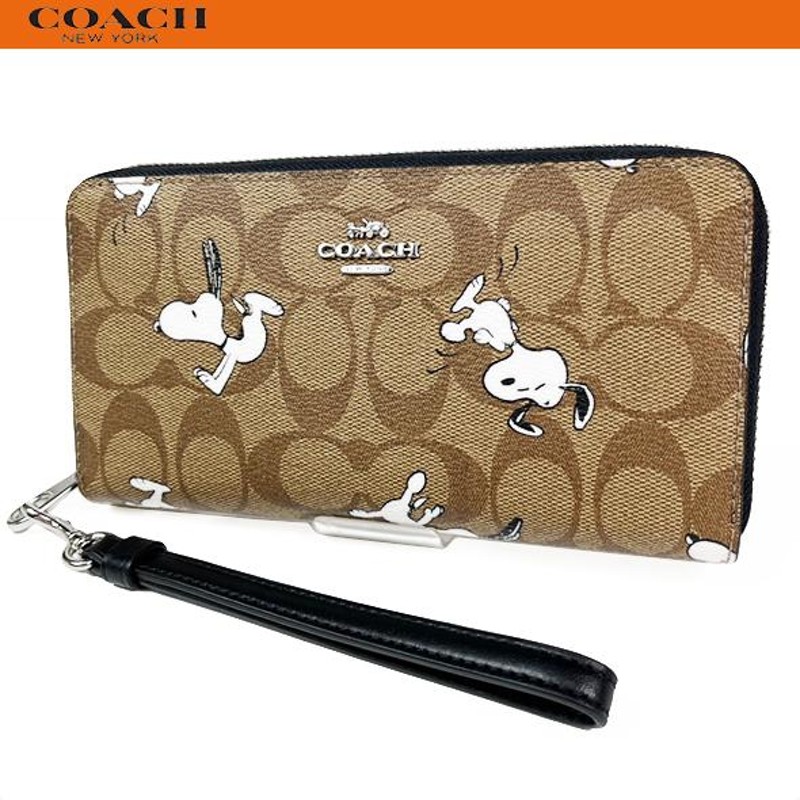 COACH コーチ スヌーピー 長財布 アウトレット(正規品) 箱と袋つき