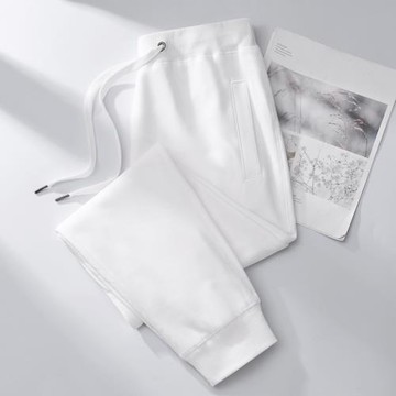 純棉運動褲女2025新款春秋女士白色衛褲顯瘦休閑褲春夏大碼女褲子