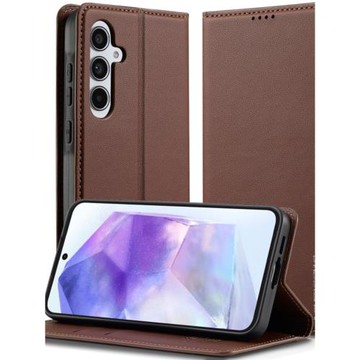 適用于三星S24手機殼新款A55 A35皮套S21磁吸A16翻蓋保護套S22簡約S23防摔A53/A52/A14商務A54/A34全包邊外殼