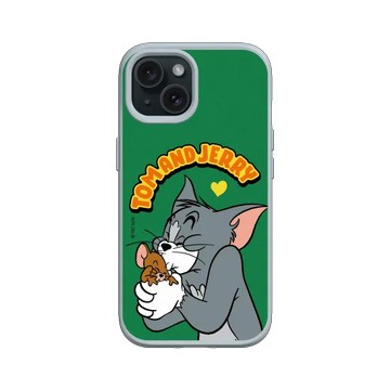 iPhone 15 SolidSuit 循環灰 - 湯姆貓與傑利鼠 Tom and Jerry - 相親相愛