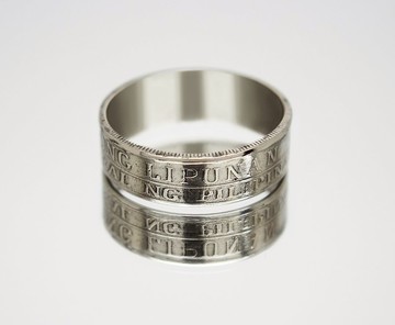 菲律賓硬幣戒指 25 Sentimos 1975-1978 philippines peso ring 菲律賓戒指