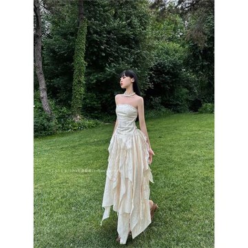 EVAN暗黑蕾絲毛邊不規則ycbt亞麻