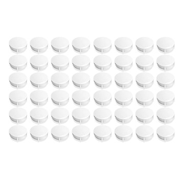 Magpia 霧面彩色圓形磁鐵夾 小  白色  48個