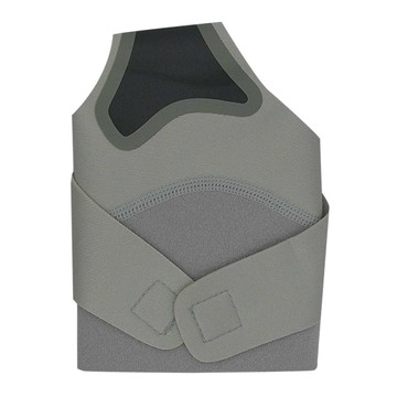 V字加壓固定護踝透氣升級款 灰色 (右腳) XL  1個