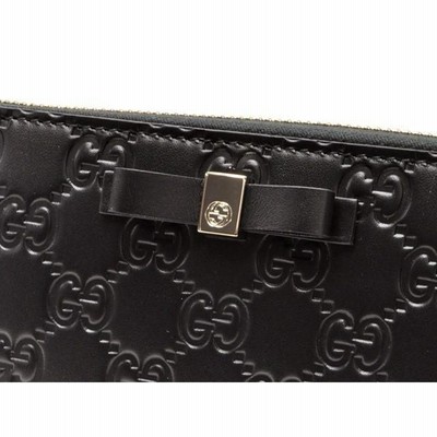 グッチ GUCCI 財布 長財布 リボン ラウンドファスナー
