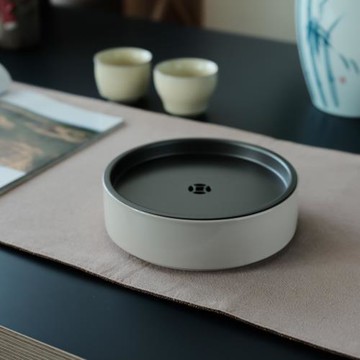 茶盤壺承干泡臺養壺承托盤草木灰陶瓷儲水紫砂壺茶承壺托茶具配件