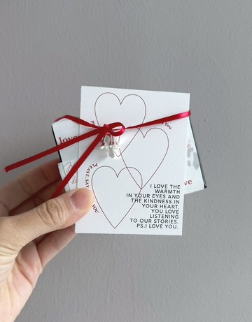 3顆愛心插畫小卡 (40入)