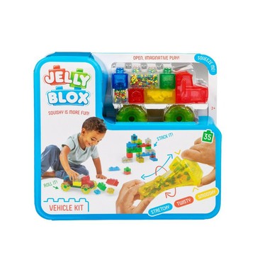 英國【Jelly Blox】果凍多感積木-卡車冒險組 ( 35顆 )