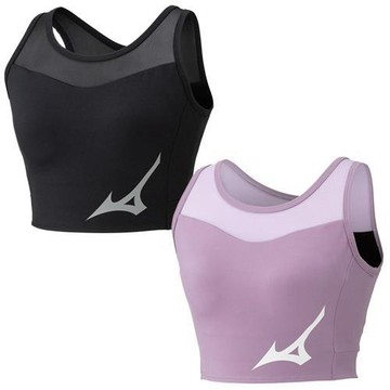 Mizuno 美津濃 運動內衣 女裝 排汗 黑灰/粉紫 32MJD30109/32MJD30168