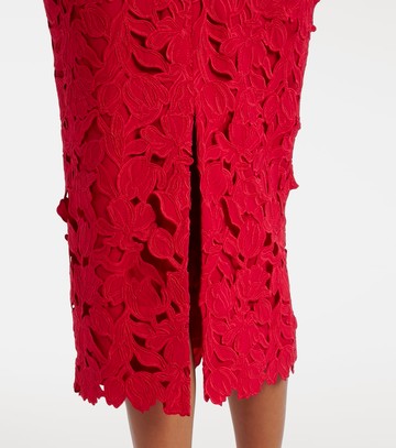 Rebecca Vallance Embellished lace midi dress