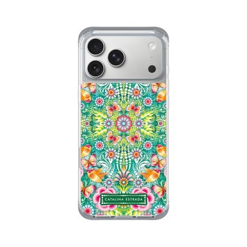 iPhone 17 Pro Max ClearX (MagSafe 兼容) 霜透灰 - Catalina Estrada - Turquoise Jungle