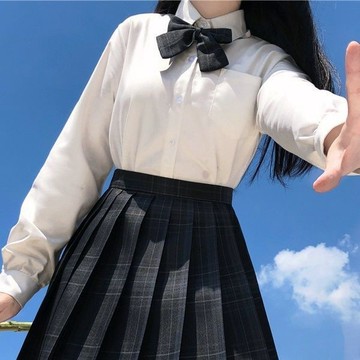 【砂糖夢境】日系正統jk制服格裙中牌同廠jk制白溟不死川水手服百褶裙學院