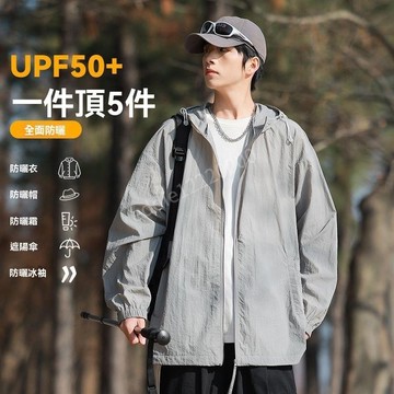 夏天外套 男防曬外套 冰涼外套 冰絲外套男 涼感外套 薄外套男 遮陽外套 釣魚防曬服 防曬外套 防曬衣男 透氣外套