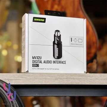 舒爾 Shure MVX2U Gen2 XLR轉USB 麥克風 轉換器 錄音介面 電容麥 動圈麥 公司貨