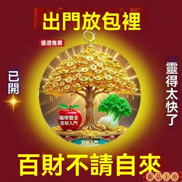 免運🙏🏻🙏🏻紫南宮過爐 開光🔥2025春搖錢樹髮財樹擺件財神擺臺禮物招財八方來財手工吊墜鑰匙扣 KW9T