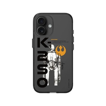 iPhone 16 Clear (相機按鈕) 酷墨灰 - 迪士尼-星際大戰 Star Wars - K2SO 2-俠盜一號