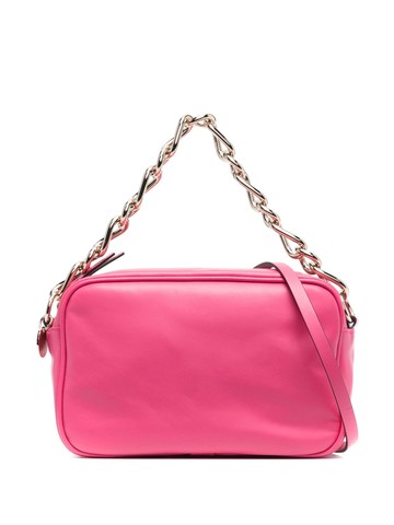 RED(V) - chain-link leather shoulder bag - women - Calf Leather - One Size - Pink